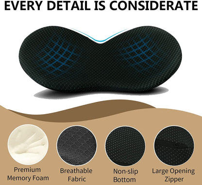 Elevate Your Drive | Car Seat Cushion with Non-Slip Base | Height Boost for Improved Driving Visibility
