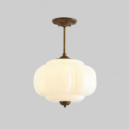 Semi-Flush Glass Ceiling Light with Metal Canopy and Dimmable Socket – Modern Ambient Fixture for Bathroom, Bedroom, Hallway, Entryway