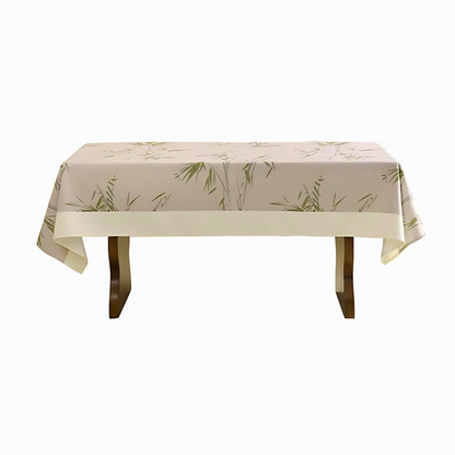 Elysian Zen Tablecloth - Durable Polyester, Bamboo-Inspired Design