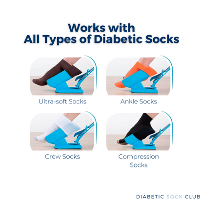 Sock Helper Tool with Long Handle for Easy Dressing Without Bending | Mobility Aid for Seniors, Pregnancy & Recovery