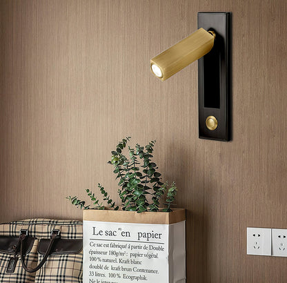 Adjustable Reading Sconce Wall-Mount Aluminum Task Light for Bedside & Study