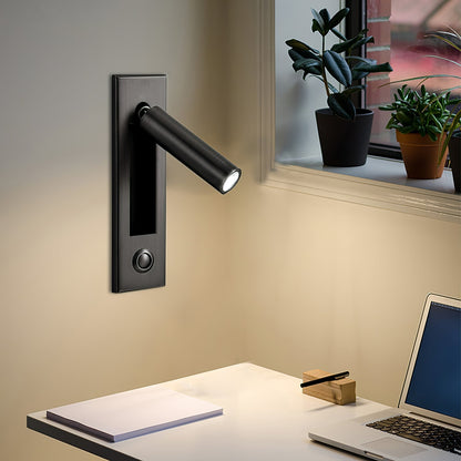 Adjustable Reading Sconce Wall-Mount Aluminum Task Light for Bedside & Study