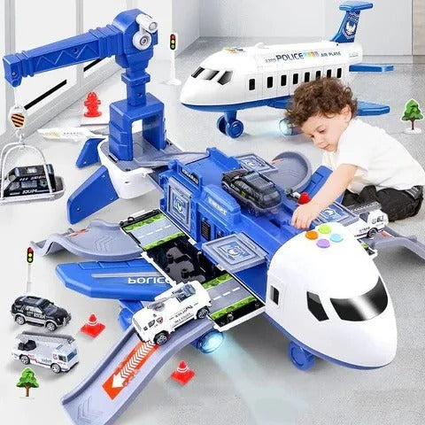 Emergency Rescue Playset | XL Airplane Toy Set with Interactive Features | Engaging Learning Experience for Kids