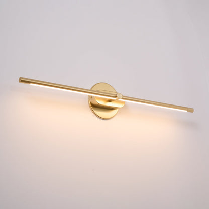 Cordless Rechargeable Linear Wall Light with Touch Control – USB Powered Battery-Operated Vanity Sconce for Bathroom Mirror Bedroom Closet