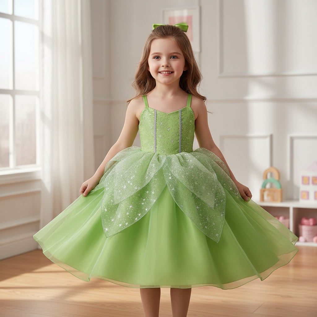 Enchanting Fairy Princess Costume Set for Girls with Accessories | Perfect for Halloween and Role Play