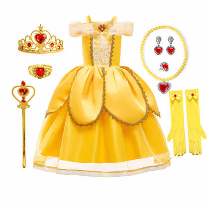 Enchanting Princess Costume Set for Girls with Accessories | Perfect for Magical Celebrations