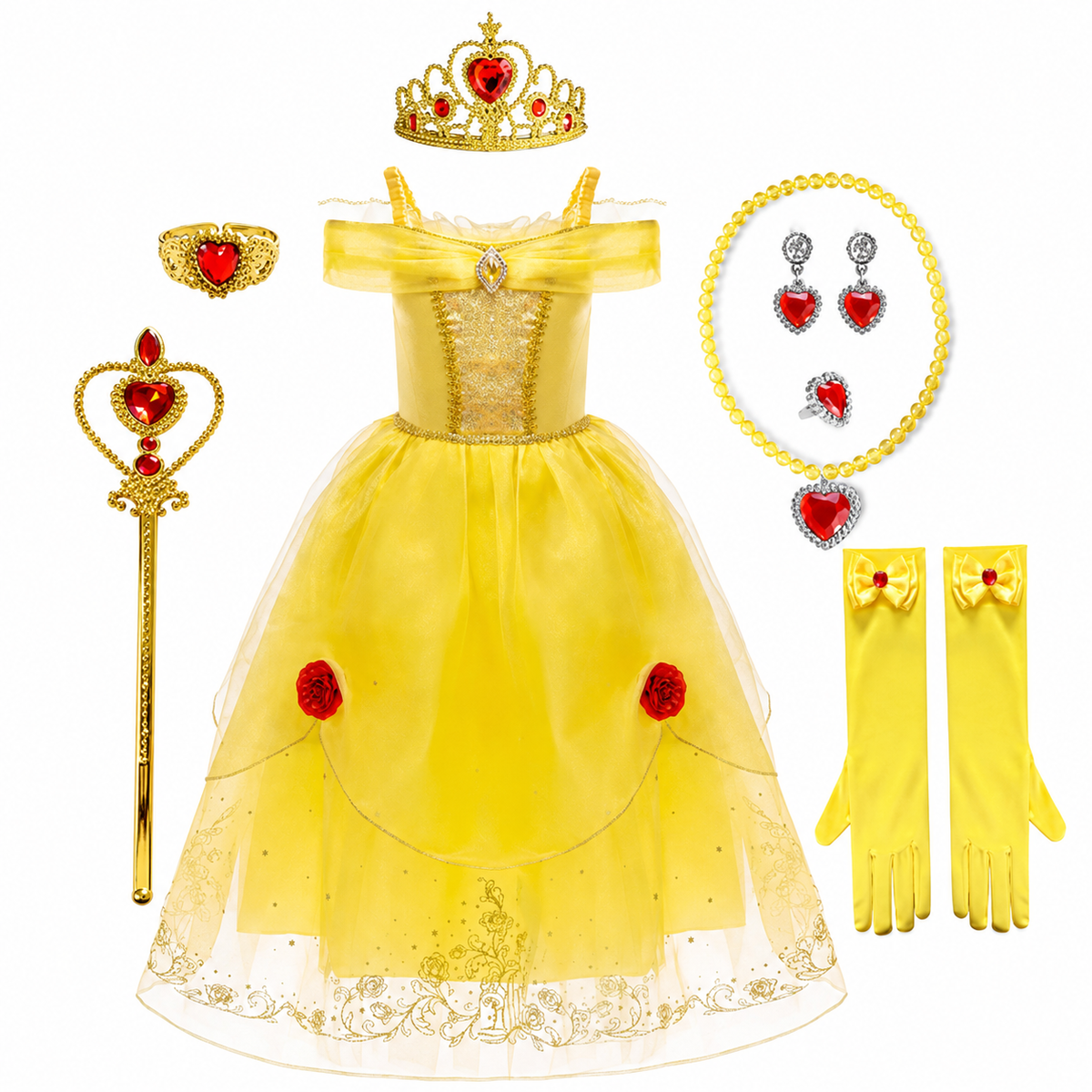 Enchanting Princess Costume Set for Girls with Accessories | Perfect for Magical Celebrations