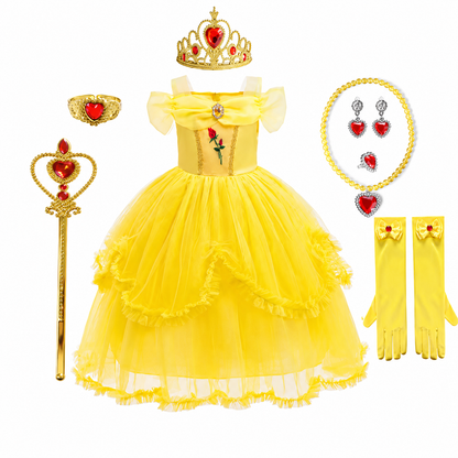 Enchanting Princess Costume Set for Girls with Accessories | Perfect for Magical Celebrations