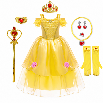 Enchanting Princess Costume Set for Girls with Accessories | Perfect for Magical Celebrations