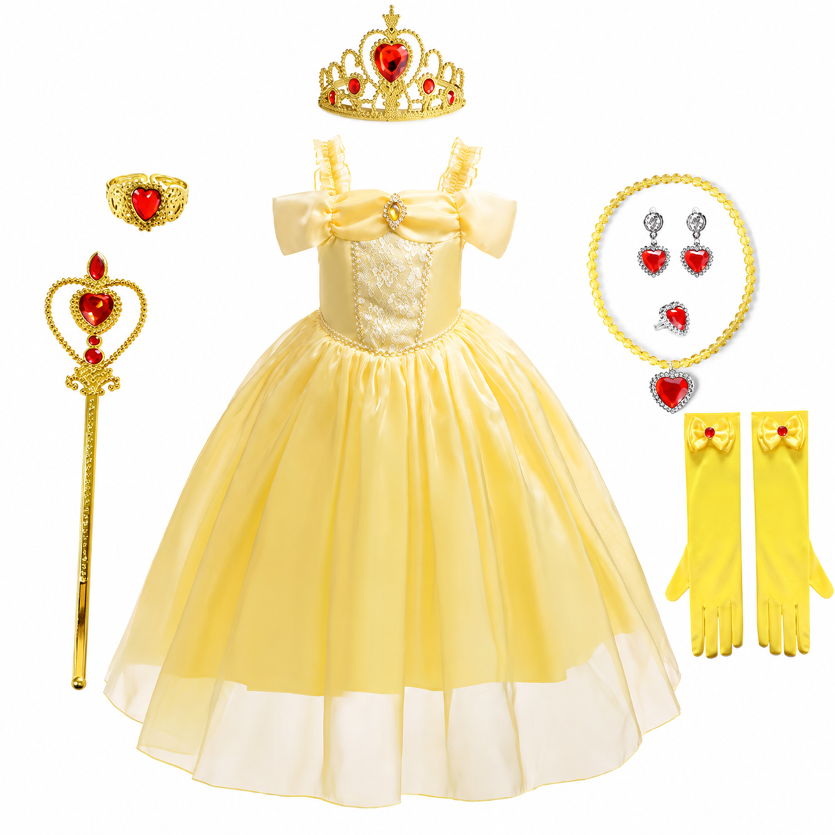 Enchanting Princess Costume Set for Girls with Accessories | Perfect for Magical Celebrations