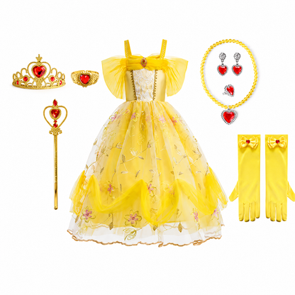 Enchanting Princess Costume Set for Girls with Accessories | Perfect for Magical Celebrations