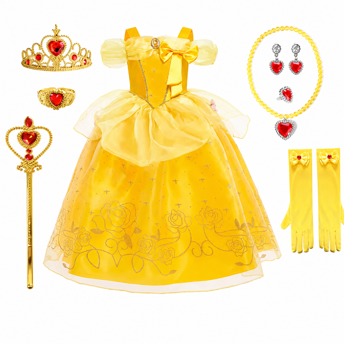 Enchanting Princess Costume Set for Girls with Accessories | Perfect for Magical Celebrations