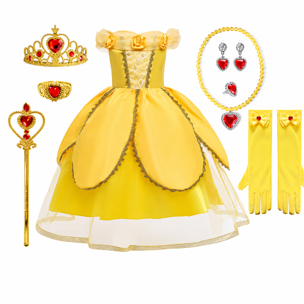 Enchanting Princess Costume Set for Girls with Accessories | Perfect for Magical Celebrations