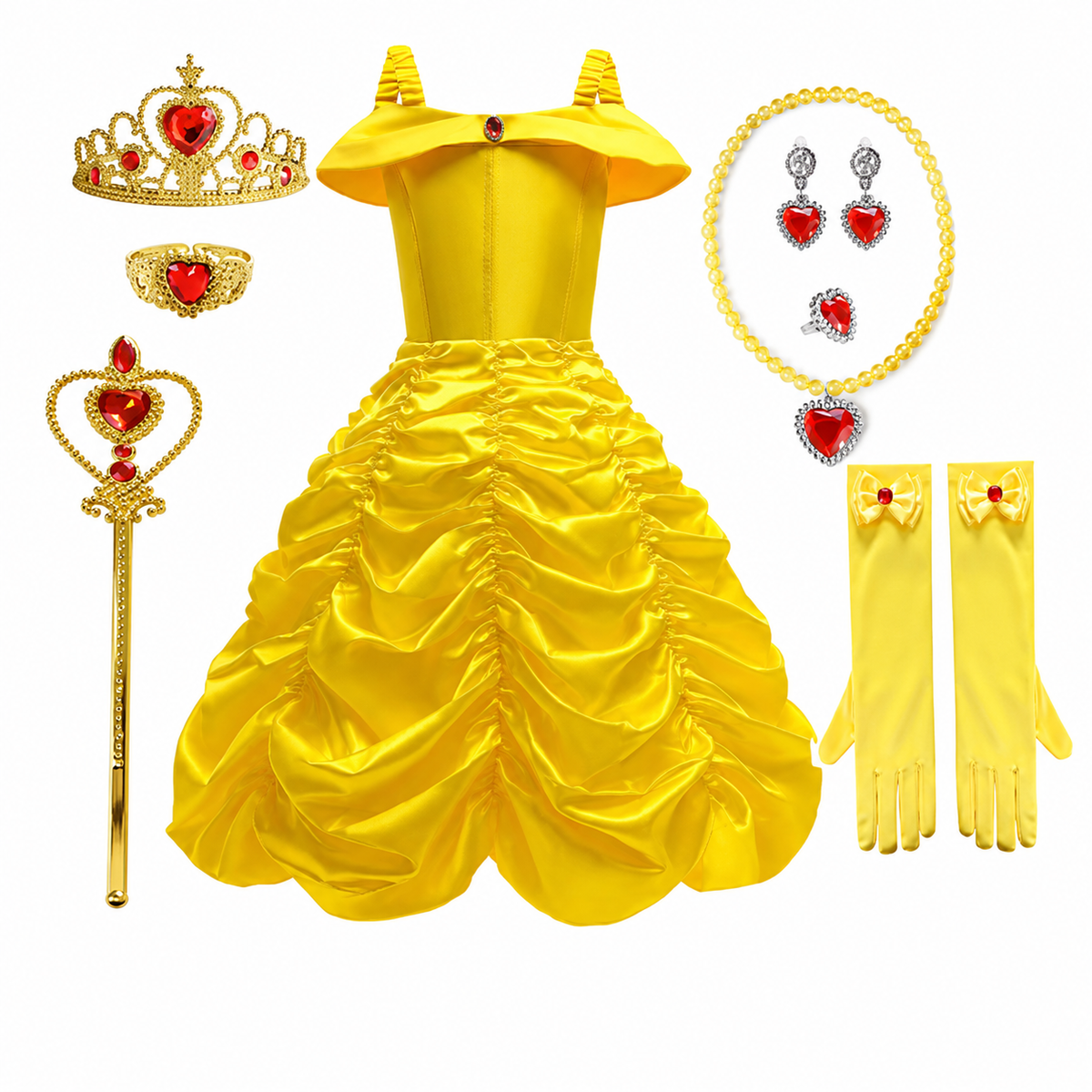 Enchanting Princess Costume Set for Girls with Accessories | Perfect for Magical Celebrations