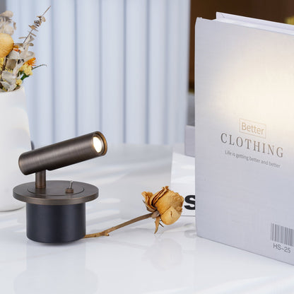 Rotating LED Reading Light for Bedroom Wall – Adjustable Bedside Sconce with Integrated LED – Modern Metal Task Light for Headboard