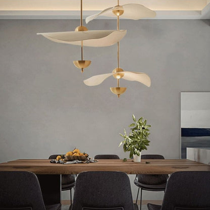 LED Pendant Light Fixture Gold Finish 16-24 in Hanging Chandelier for Kitchen Island Dining Room Living Room with Adjustable Rod Three Color