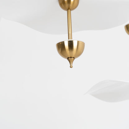 LED Pendant Light Fixture Gold Finish 16-24 in Hanging Chandelier for Kitchen Island Dining Room Living Room with Adjustable Rod Three Color