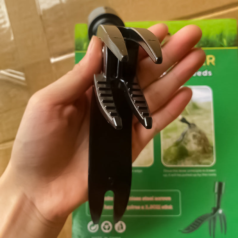 Weeding Tool with Detachable Handle, Stand Up Weed Puller for Lawn, Stainless Steel Weeder Tool for Dandelion Removal