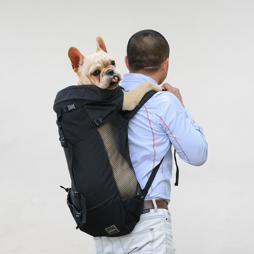 Dog Carrier Backpack for Small to Medium Pets – Hands-Free Travel Pack with Padded Straps & Ventilation