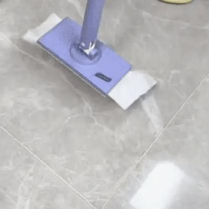 Hands-Free Flat Mop System with Swivel Head & Wall Mount for Hardwood, Tile & Laminate Floors | Easy-Release Pad Changer