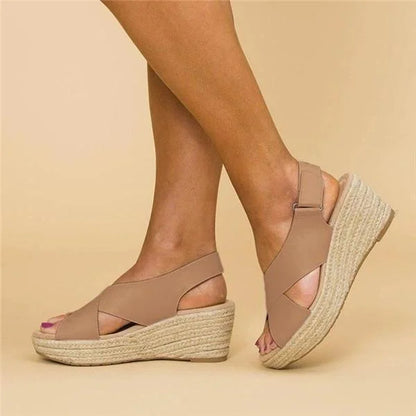 Lightweight Open-Toe Wedge Sandals for Easy Summer Fashion