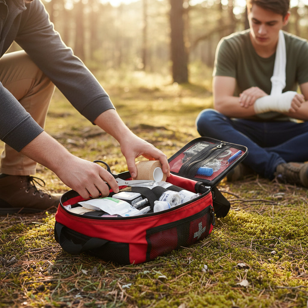 Essential Outdoor Survival Kit | Portable Emergency Preparedness Kit with First Aid Supplies | Ideal for Camping and Travel Safety