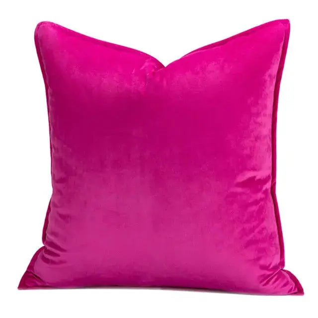 Plush Velvet Throw Pillow Cover 18x18 Inch Beige Hidden Zipper for Couch Bedroom Accent Decor Square Cushion Case Soft Home Textiles