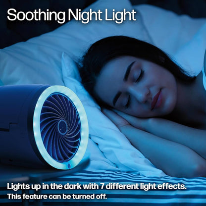 Personal Cooling Fan | Portable Evaporative Cooler with Ice Pack & 3 Speed Settings | Compact Design for Desk and Travel