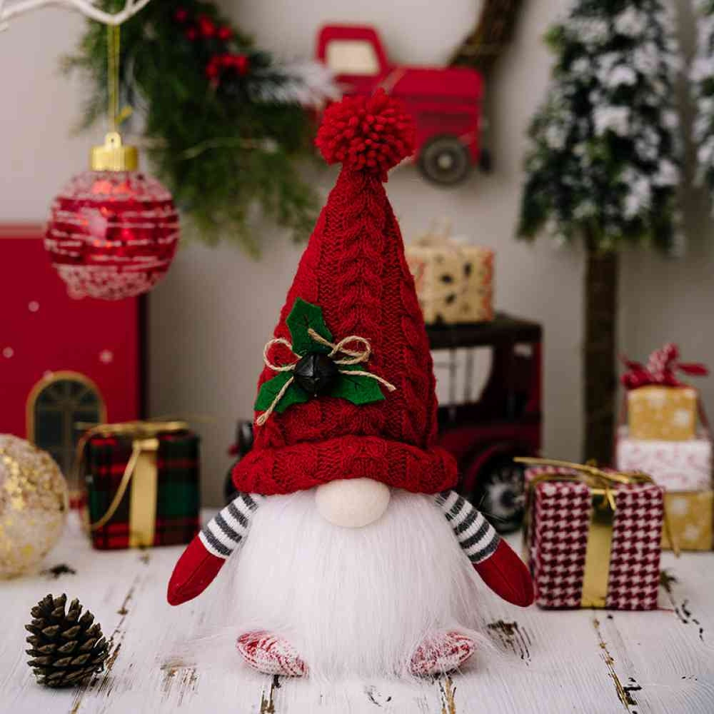 Everly Plush Christmas Gnome - Light-Up Feature, Whimsical Design