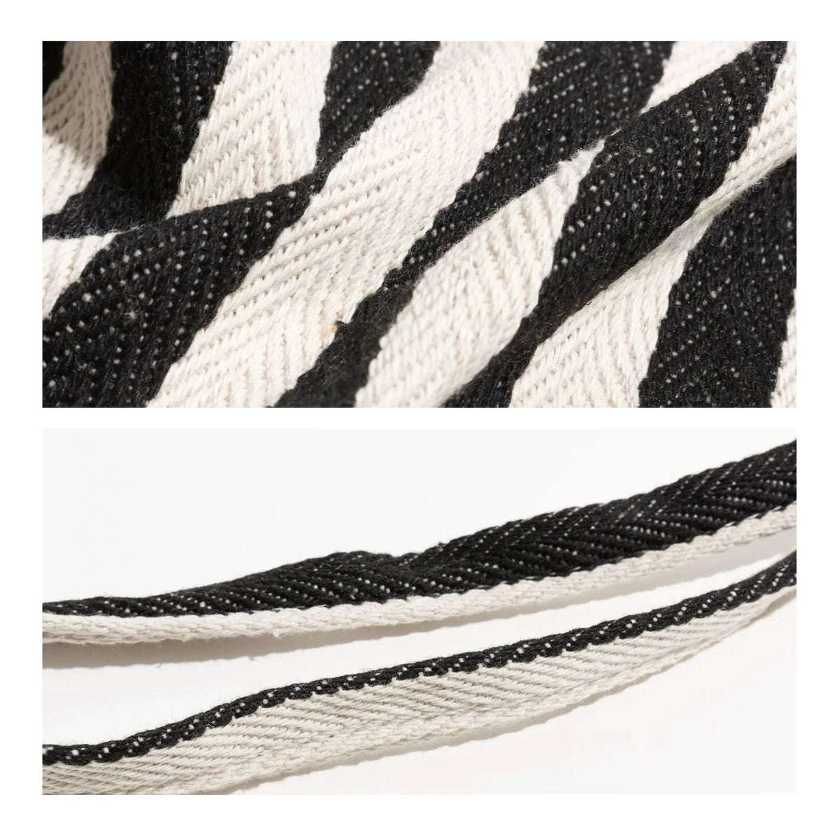 Everyday Essentials | Canvas Tote Bag with Striped Design & Long Handles | Durable and Stylish for Daily Use