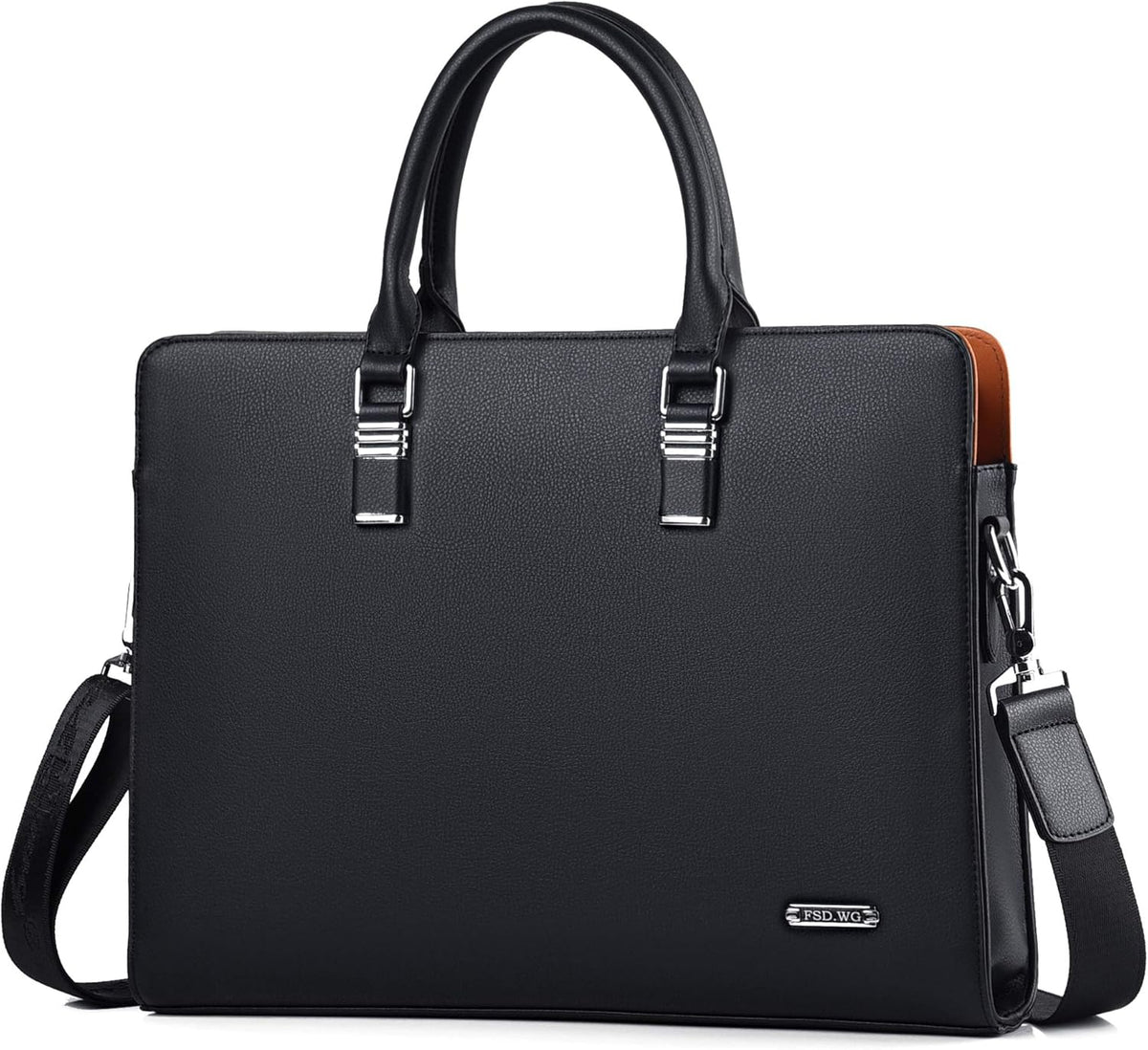 Executive Leather Briefcase | Multi-Compartment Design with Padded Handles | Perfect Laptop Briefcase for Men