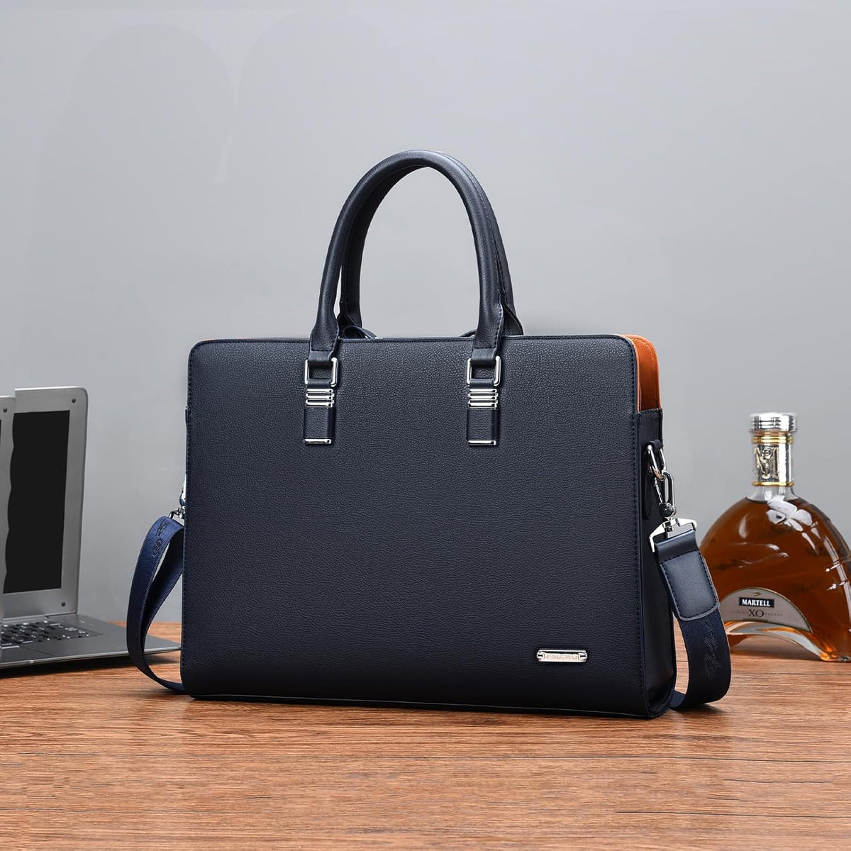 Executive Leather Briefcase | Multi-Compartment Design with Padded Handles | Perfect Laptop Briefcase for Men