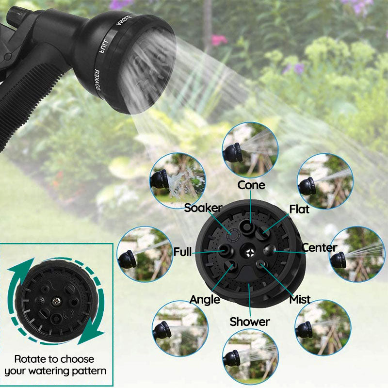 Expandable Garden Hose | 100FT Lightweight Water Hose with 8 Spray Modes | Durable Design for Effortless Gardening