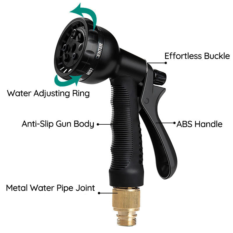 Expandable Garden Hose | 100FT Lightweight Water Hose with 8 Spray Modes | Durable Design for Effortless Gardening