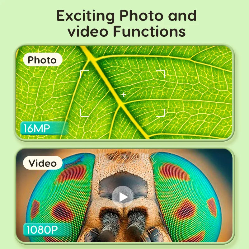 Explore Microscopic Wonders | Handheld Digital Microscope with 1000x Magnification | Engaging Tool for Kids and Collectors