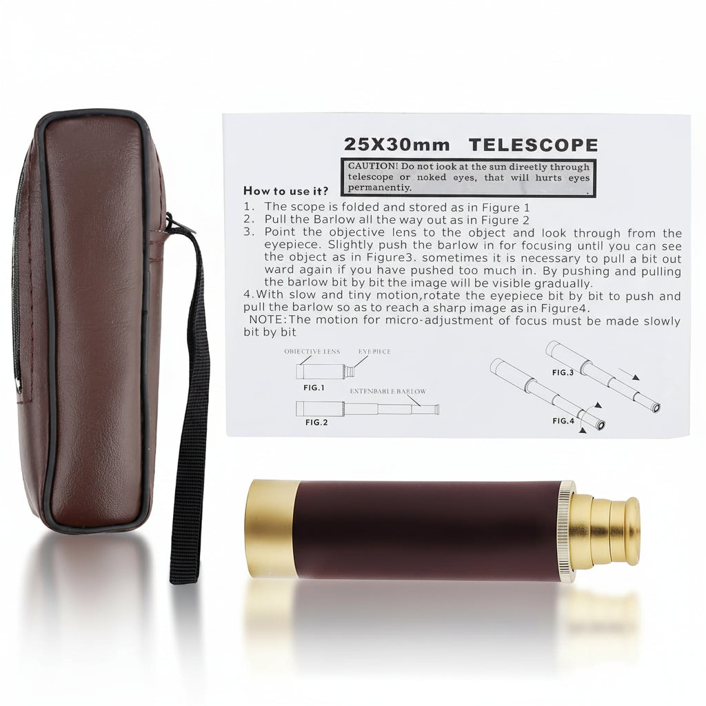 Explorer's Choice | Compact Monocular Telescope with 25x Zoom Magnification | Lightweight Design for Outdoor Adventures