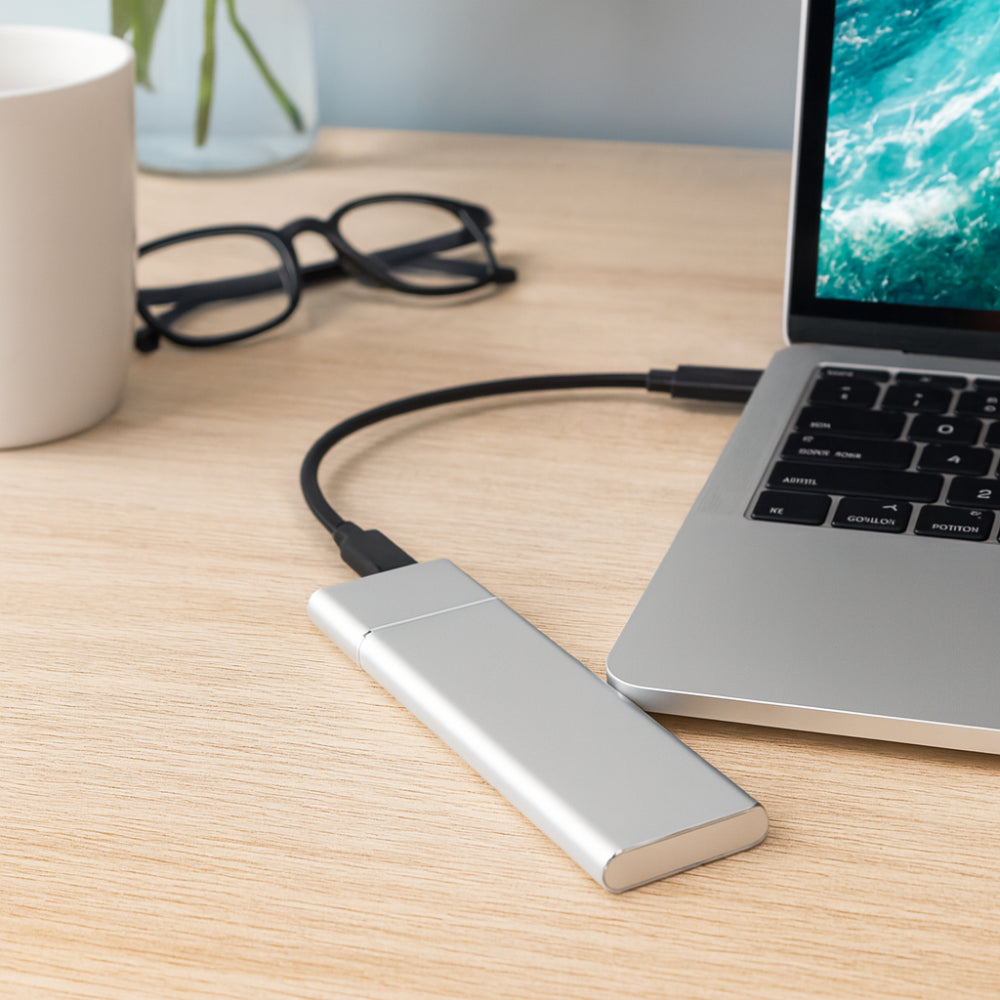 Portable Storage Device | 500GB External Hard Drive with High Transfer Speed | Lightweight Aluminum Design for Easy Mobility