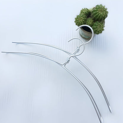 Elysium Clothes Hanger Set - Extra Wide Aluminum, 6 Pieces