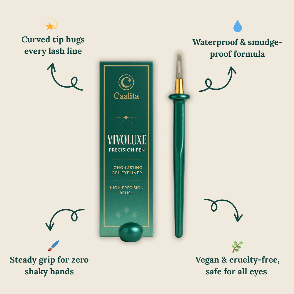 Precision Tip Eyeliner Pen with Smudge-Proof Waterproof Formula for Winged Liner and Everyday Eye Looks | Vegan Cruelty-Free Makeup Liner