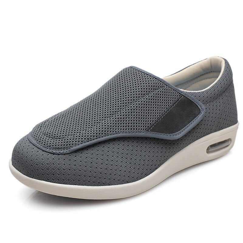 Extra-Wide Adjustable Velcro Shoes for Swollen Feet with Memory Foam Insoles – Breathable Diabetic-Friendly Slip-Resistant Sneakers for