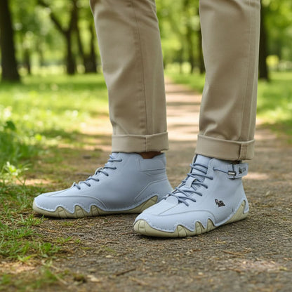 Cushioned Water-Resistant Walking Shoes with Arch Support for Men & Women – Slip-On Travel Sneakers