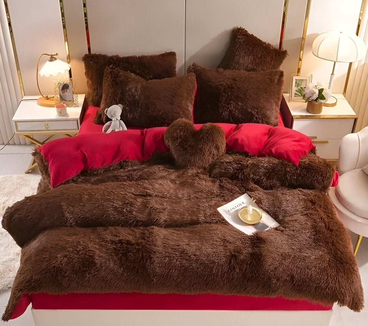 FLUFFUREST | Plush Fleece Bedding Set with Breathable Comfort | All-Season Softness for Cozy Sleep