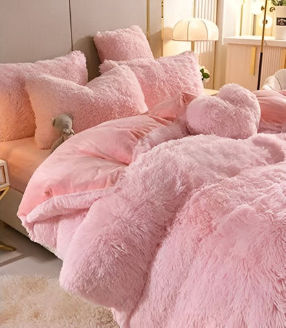 FLUFFUREST | Plush Fleece Bedding Set with Breathable Comfort | All-Season Softness for Cozy Sleep
