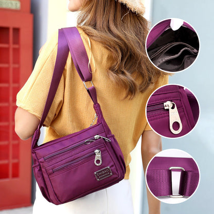 Women's Nylon Crossbody Bag with Water-Resistant Finish & Adjustable Strap for Travel, Work & Everyday Carry