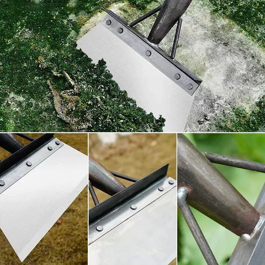 Stand-Up Weed Removal Tool with Adjustable Handle for Yard & Garden – Stainless Steel Blade Scraper