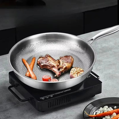 Durable Scratch-Resistant Skillet - Titanium Non-Stick Frying Pan for Even Heating
