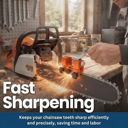 Compact Chainsaw Sharpener Tool, Durable Metal Construction