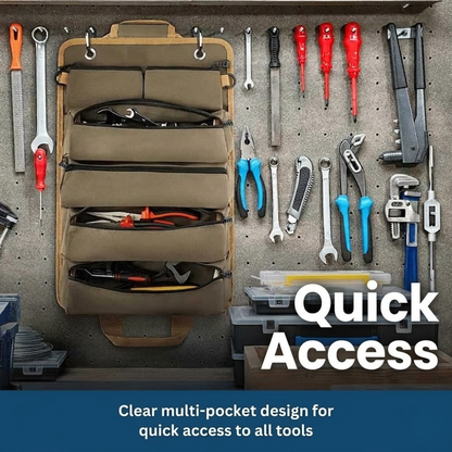 Durable Roll Up Tool Storage Bag 900D Oxford Canvas