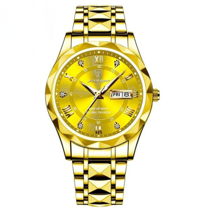 Premium Men's Quartz Watch, Stainless Steel Case