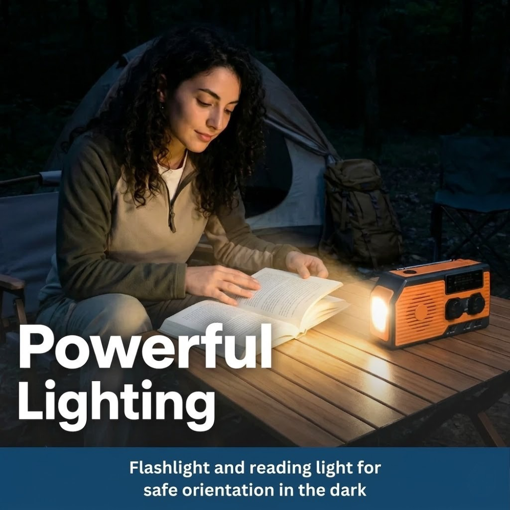 Portable Solar Powered Emergency Radio Kit